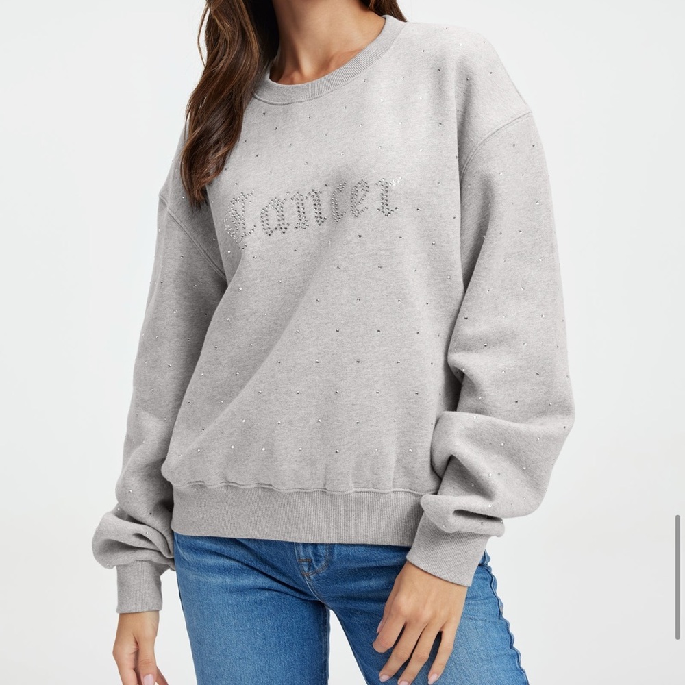 Women’s Good American Zodiac Cancer Boyfriend Sweatshirt